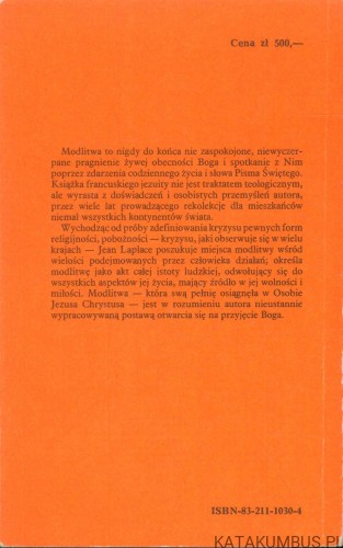Modlitwa. Od pragnienia do spotkania. JEAN LAPLACE
