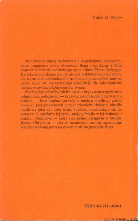 Modlitwa. Od pragnienia do spotkania. JEAN LAPLACE