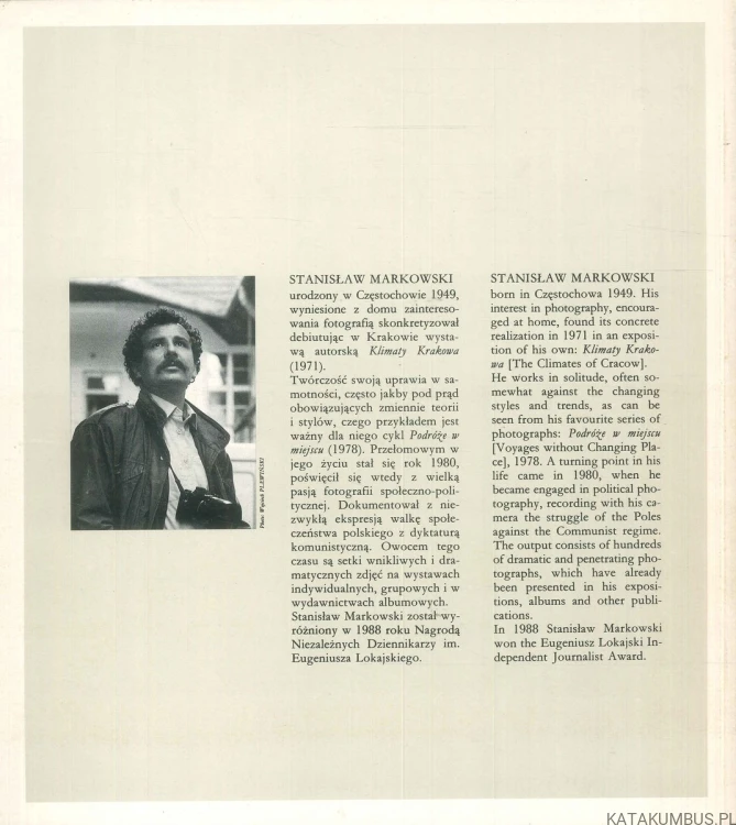 Fotografie/Photography 1980-1989. STANISŁAW MARKOWSKI