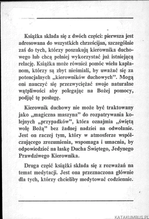 Kierownictwo duchowe i medytacja. THOMAS MERTON