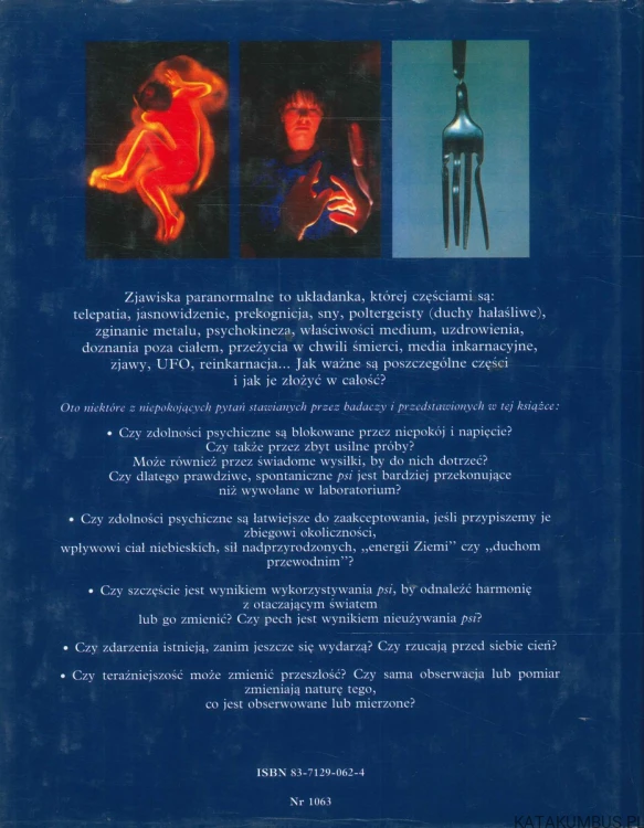 Wyjaśnianie niewyjaśnionego. Tajemnice zjawisk paranormalnych. HANS J. EYSENCK & CARL SARGENT