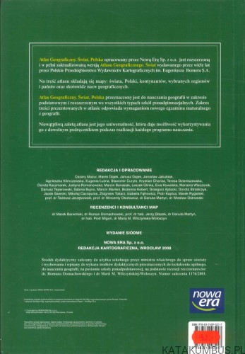 Atlas geograficzny świat Polska. PRACA ZBIOROWA