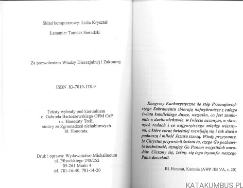 Eucharystia skarbem Kościoła. PRACA ZBIOROWA