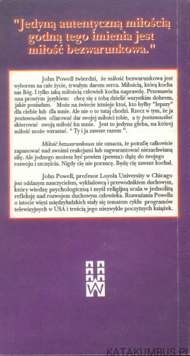 Miłość bez warunków. JOHN POWELL