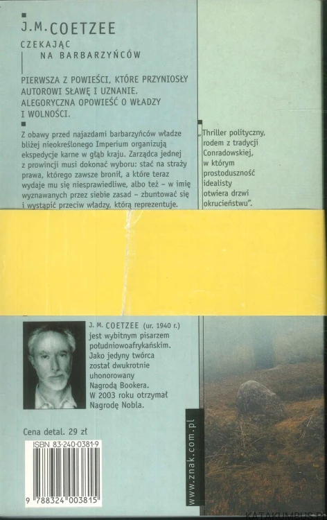 Czekając na barbarzyńców. J.M. COETZEE