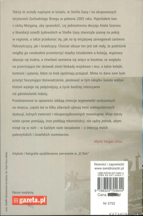 Izrael - Palestyna. Pokój czy święta wojna. MARIO VARGAS LLOSA