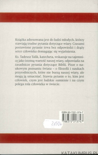 Wiara i nauka. Drogi człowieka do Boga. TADEUSZ TALIK SCHR