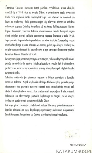 Szlakiem wieloryba. FRANCISCO COLOANE