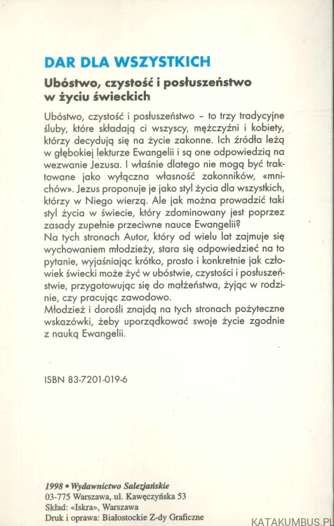 Dar dla wszystkich. GIANNI GHIGLIONE