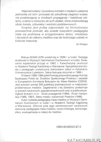 Pedagogika mass mediów. ADAM LEPA