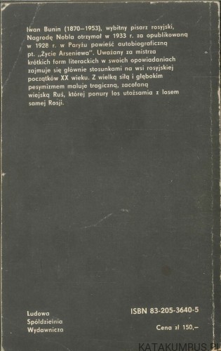 Wieś. IWAN BUNIN