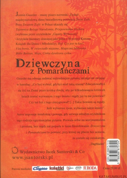 Dziewczyna z pomarańczami. JOSTEIN GAARDER