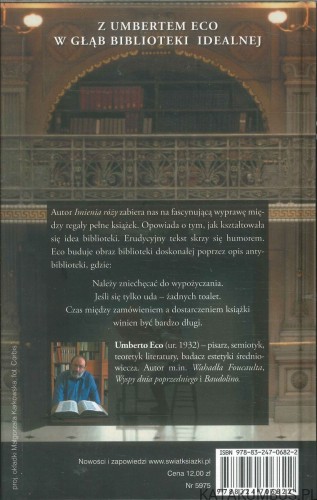Umberto Eco o bibliotece. UMBERTO ECO