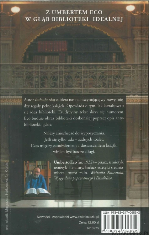 Umberto Eco o bibliotece. UMBERTO ECO