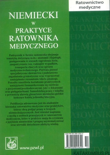 Niemiecki w praktyce ratownika medycznego. PRACA ZBIOROWA