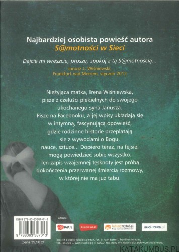 Na fejsie z moim synem. JANUSZ L. WIŚNIEWSKI, IRENA WIŚNIEWSKA