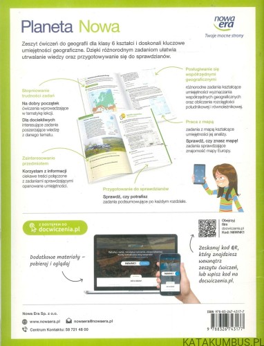 Zeszyt ćwiczeń do geografii dla klasy szóstej szkoły podstawowej. PRACA ZBIOROWA