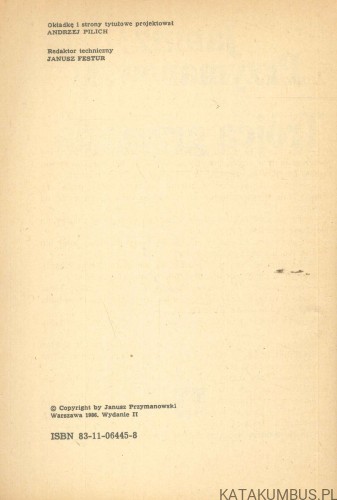 Trójca grzeszna. JANUSZ PRZYMANOWSKI