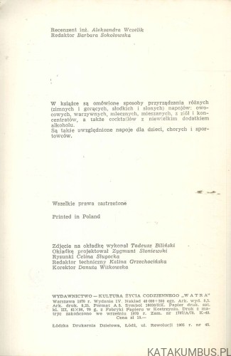 Napoje domowe. PRACA ZBIOROWA