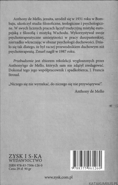Przebudzenie. ANTHONY DE MELLO