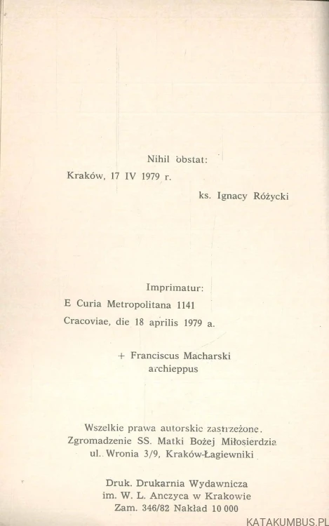 Dzienniczek Służi Bożej S. M. Faustyny Kowalskiej Profeski wieczystej Zgromadzenia Matki Bożej Miłosierdzia. FAUSTYNA KOWALSKA