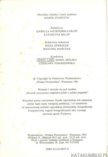 Kieszonkowy słownik angielsko-polski polsko-angielski. PRACA ZBIOROWA