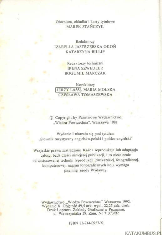 Kieszonkowy słownik angielsko-polski polsko-angielski. PRACA ZBIOROWA