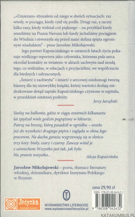 Sentymentalny portret Ryszarda Kapuścińskiego. JAROSŁAW MIKOŁAJEWSKI, RYSZARD KAPUŚCIŃSKI