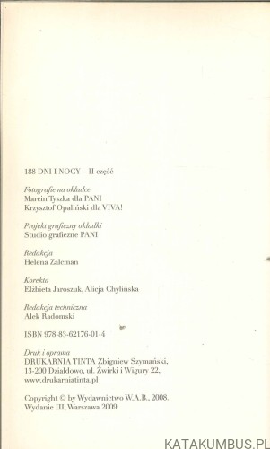 188 dni i nocy. Część I i II. JANUSZ LEON WIŚNIEWSKI, MAŁGORZATA DOMAGALIK