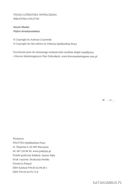 Piękni dwudziestoletni. MAREK HŁASKO