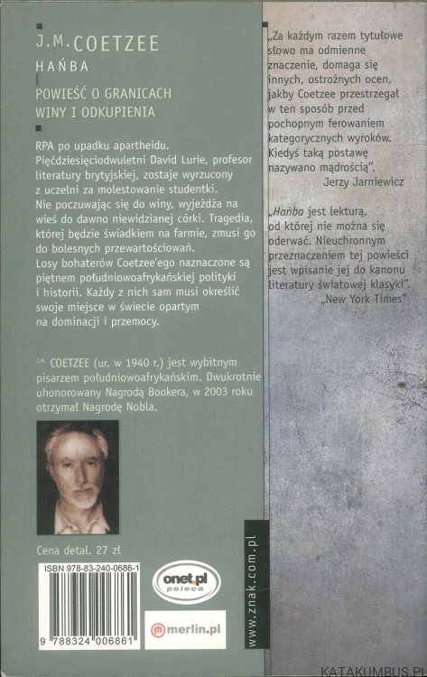 Hańba. J.M. COETZEE