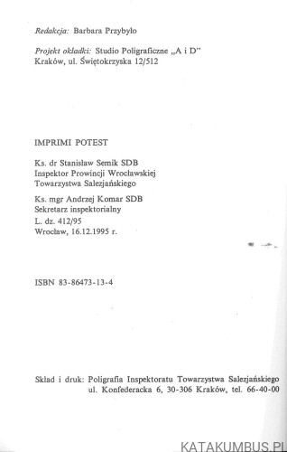 W odpowiedzi na Twoje pytania. KS. HENRYK ŁUCZAK