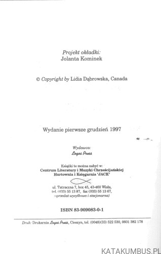 Kto zebrał wiatr w swoje dłonie. LIDIA DĄBROWSKA