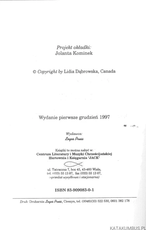 Kto zebrał wiatr w swoje dłonie. LIDIA DĄBROWSKA