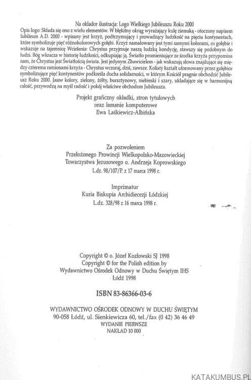 Życie w Duchu Świętym. Podręcznik. JÓZEF KOZŁOWSKI SJ
