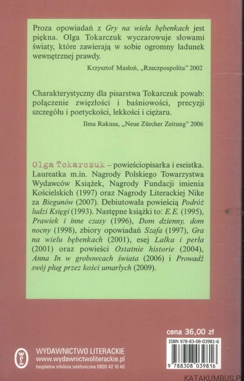 Gra na wielu bębenkach. OLGA TOKARCZUK
