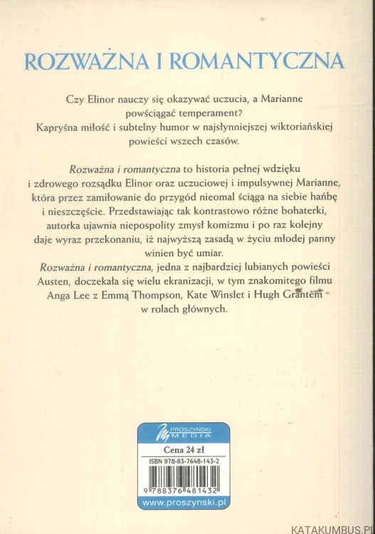 Rozważna i romantyczna. JANE AUSTEN