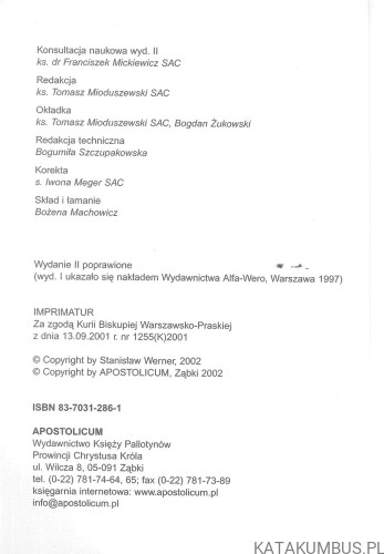 Zagadki biblijne. STANISŁAW WERNER