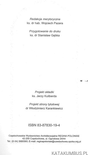 Jezu ufam Tobie. RED. WOJCIECH PAZERA