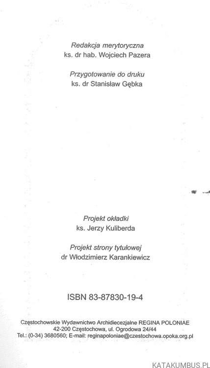 Jezu ufam Tobie. RED. WOJCIECH PAZERA