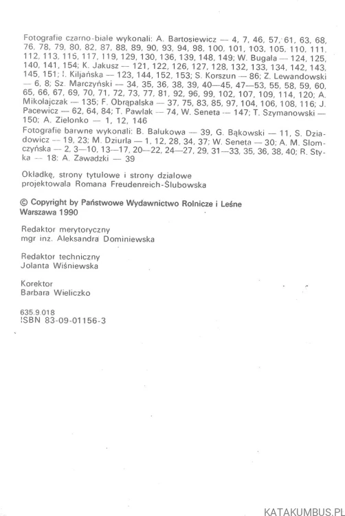 Kwiaty i krzewy ozdobne w ogrodku. I. KILJAŃSKA