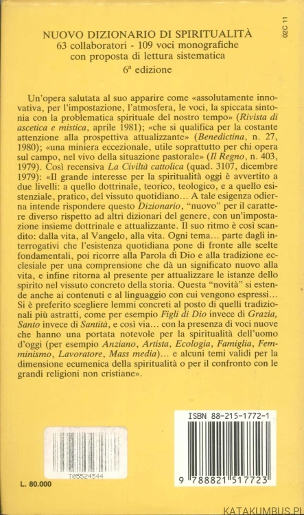 Nuovo dizionario di spiritualità. PRACA ZBIOROWA