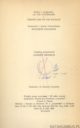 Szkice literackie. ANATOL FRANCE