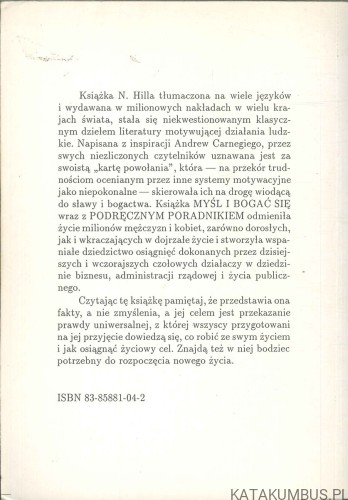Myśl i bogać się. Podręcznik człowieka interesu. NAPOLEON HILL