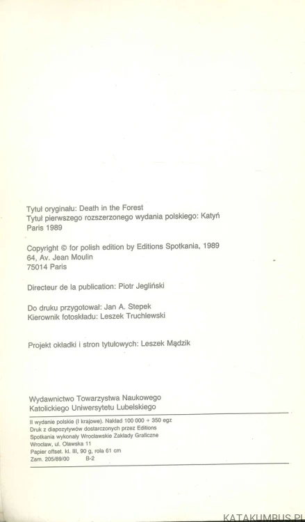 Katyń. JANUSZ K. ZAWODNY
