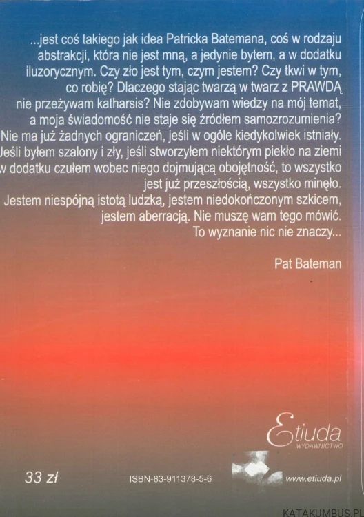 American psycho. BRET EASTON ELLIS