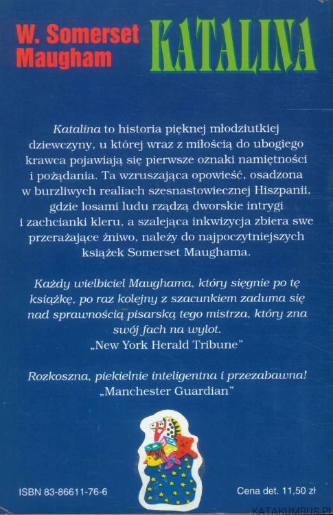 Katalina czyli burzliwe dzieje płomiennej kobiety. W. SOMERSET MAUGHAM