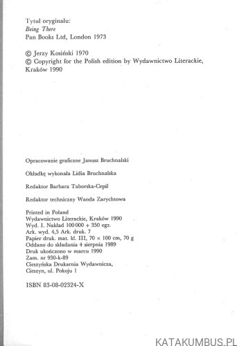 Wystarczy być. JERZY KOSIŃSKI