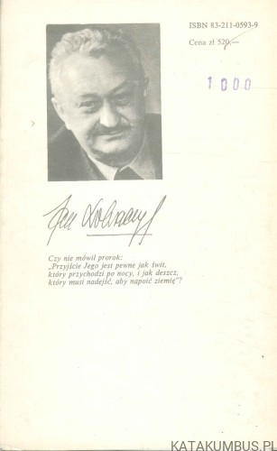 Grom uderza po raz trzeci. JAN DOBRACZYŃSKI