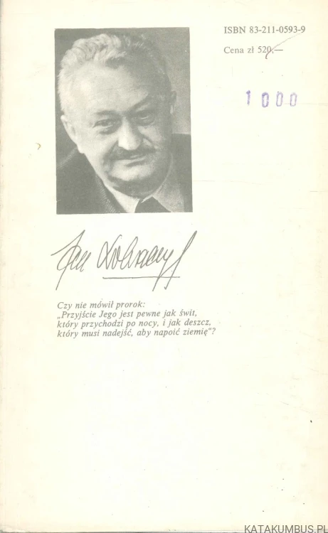 Grom uderza po raz trzeci. JAN DOBRACZYŃSKI